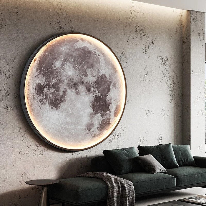 Lampa ścienna LED księżyc