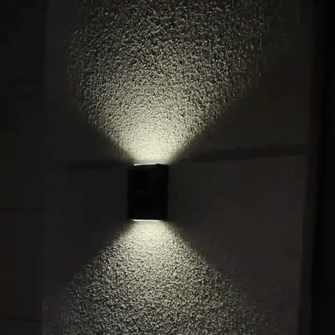 Solarne lampy ścienne LED — ogród i taras IP65 Norivo