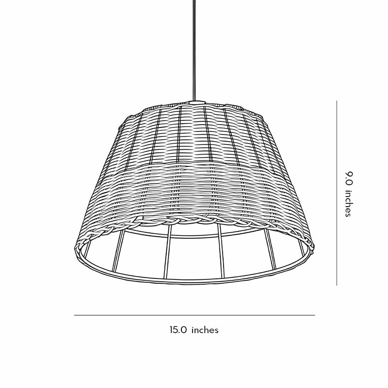 Rattan Glow lampa wisząca zdjęcie 12