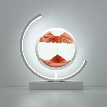 Lampka dekoracyjna LED z ruchomym piaskiem — efekt krajobrazu 3D, obrót 360° | Norivo Norivo