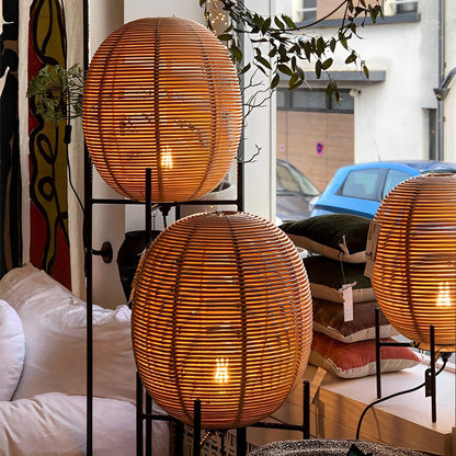 Lampa rattan boho zdjęcie 2