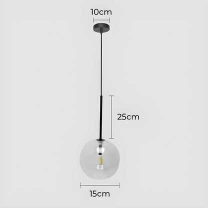 Lampa wisząca ORB — minimalistyczna kula szklana | Norivo Norivo