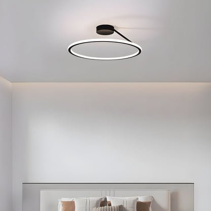 Lampa sufitowa ELENA — okrągła, minimalistyczna, semi flush mount | Norivo Norivo