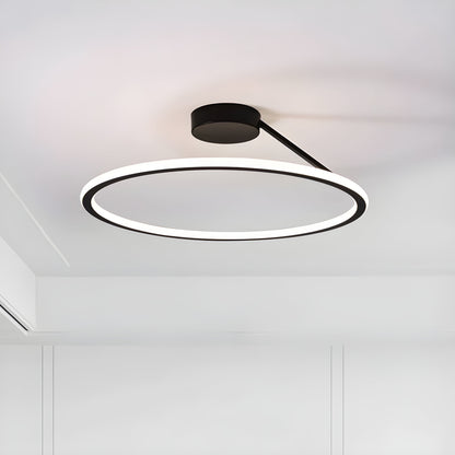 Lampa sufitowa ELENA — okrągła, minimalistyczna, semi flush mount | Norivo Norivo
