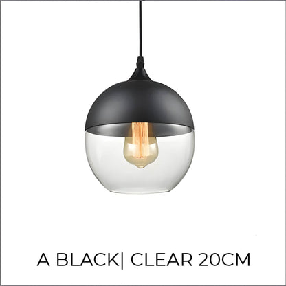 Lampa wisząca FUSIO — drewno i szkło bursztynowe, mix&match | Norivo Norivo