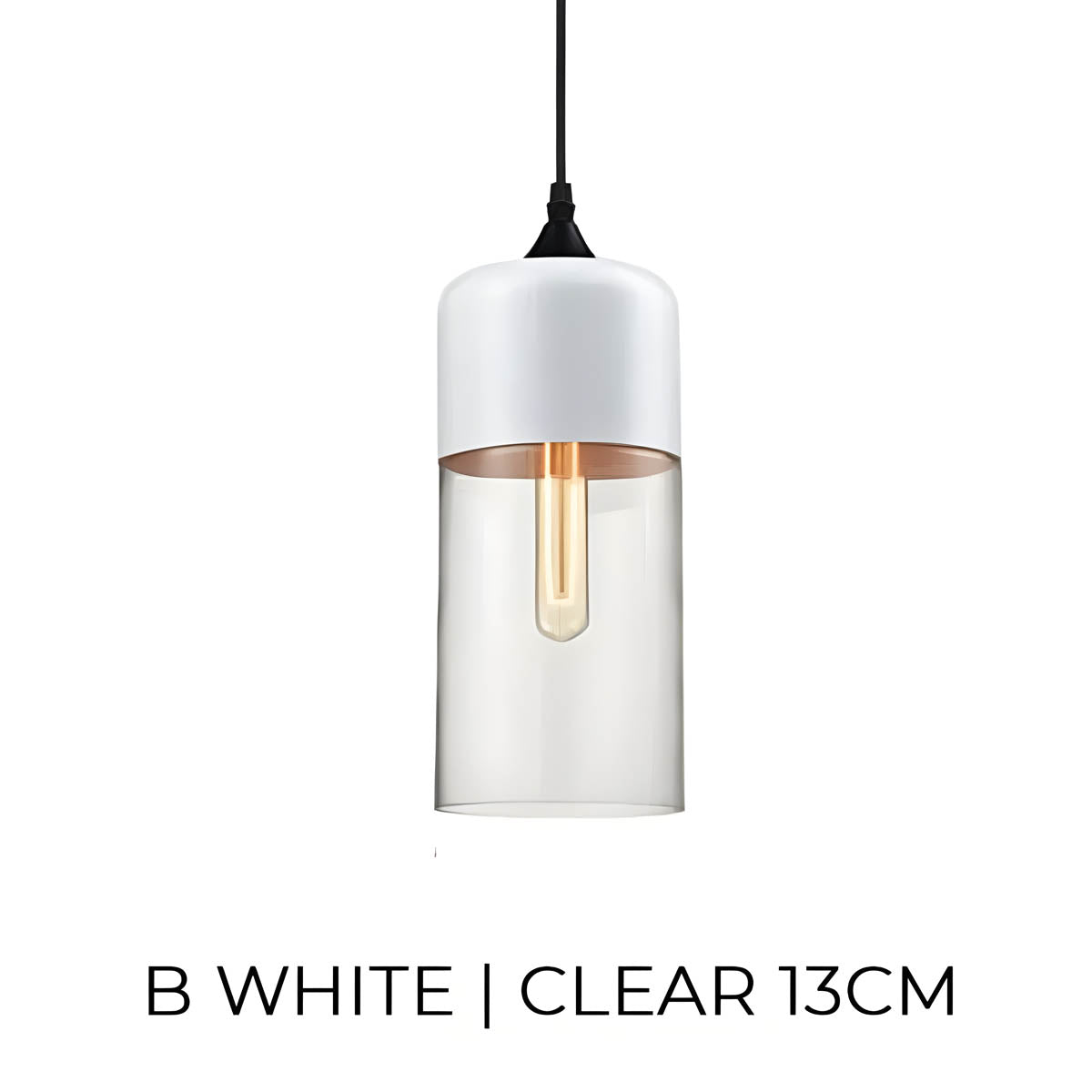Lampa wisząca FUSIO — drewno i szkło bursztynowe, mix&match | Norivo Norivo