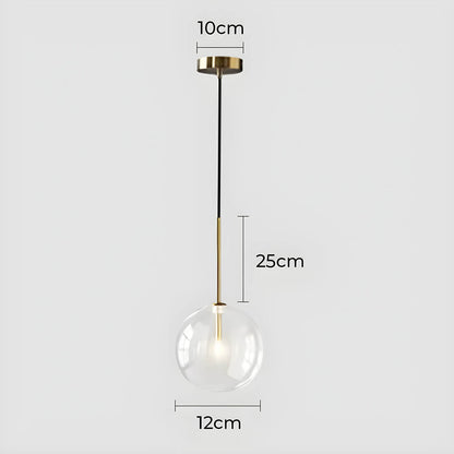 Lampa wisząca ORB — minimalistyczna kula szklana | Norivo Norivo