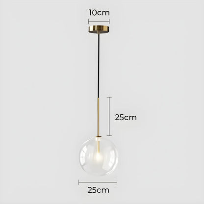Lampa wisząca ORB — minimalistyczna kula szklana | Norivo Norivo