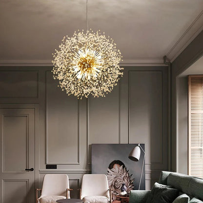 Ekskluzywny żyrandol z kryształkami — efektowna lampa sufitowa glamour | Norivo Norivo