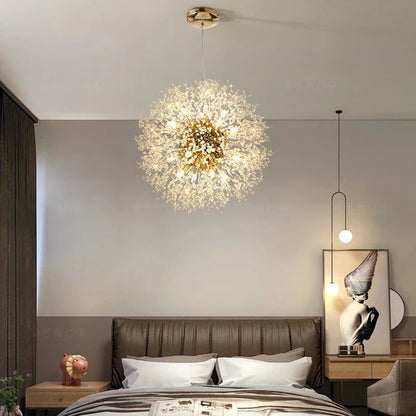 Ekskluzywny żyrandol z kryształkami — efektowna lampa sufitowa glamour | Norivo Norivo