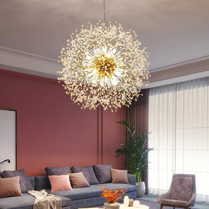 Ekskluzywny żyrandol z kryształkami — efektowna lampa sufitowa glamour | Norivo Norivo