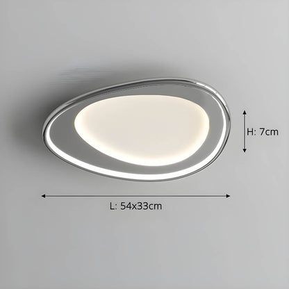 Lampa sufitowa RIPPLE — designerskie oświetlenie z efektem fal, chrom lub biały | Norivo Norivo