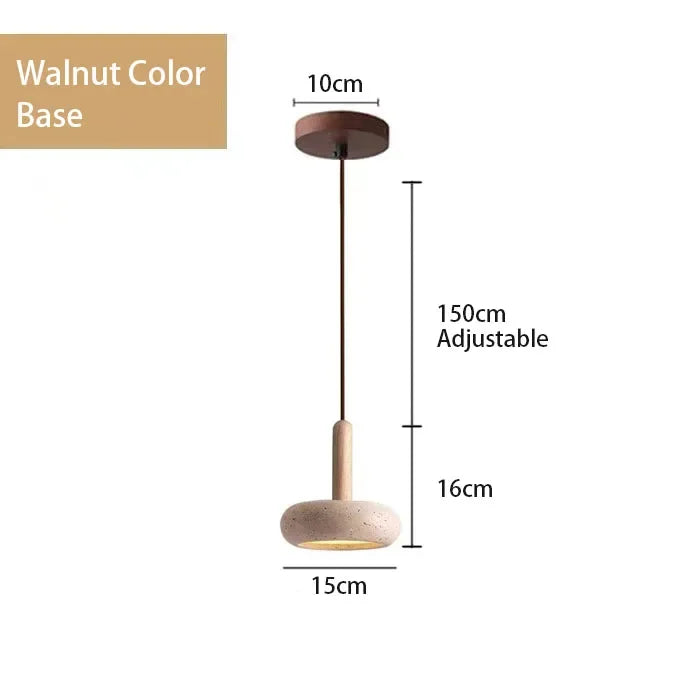 Lampa wisząca z kamienia — minimalistyczna lampa sufitowa dekoracyjna | Norivo Norivo
