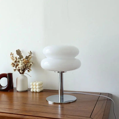 Lampa stołowa Bauhaus — 3 poziomy ściemniania + USB Norivo