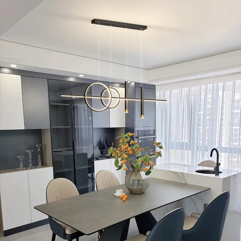 Lampa wisząca LED geometryczna — salon i jadalnia | Norivo Norivo