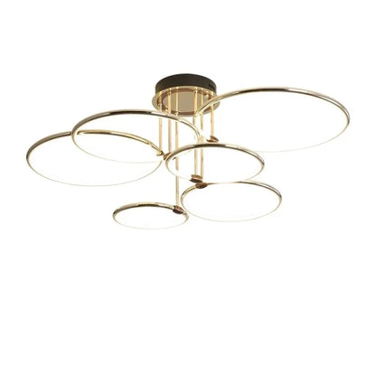 Żyrandol LED z pierścieniami — geometryczna lampa sufitowa | Norivo Norivo