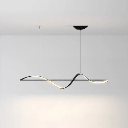 Lampa wisząca Fala — nowoczesna lampa LED nad stół lub wyspę kuchenną | Norivo Norivo