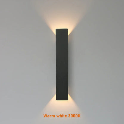 Zewnętrzna lampa elewacyjna LED — kinkiet góra/dół, wodoodporny, 4 rozmiary | Norivo Norivo