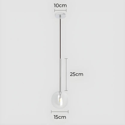 Lampa wisząca ORB — minimalistyczna kula szklana | Norivo Norivo