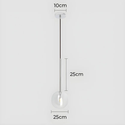 Lampa wisząca ORB — minimalistyczna kula szklana | Norivo Norivo