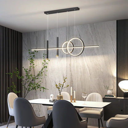 Lampa wisząca LED geometryczna — salon i jadalnia | Norivo Norivo