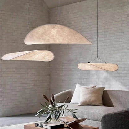 Designerska lampa wisząca Japandi — podłużny panel, nowoczesna elegancja | Norivo Norivo