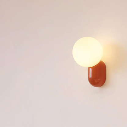 Nowoczesny kinkiet kula LED — designerska lampa ścienna, 5 kolorów | Norivo Norivo