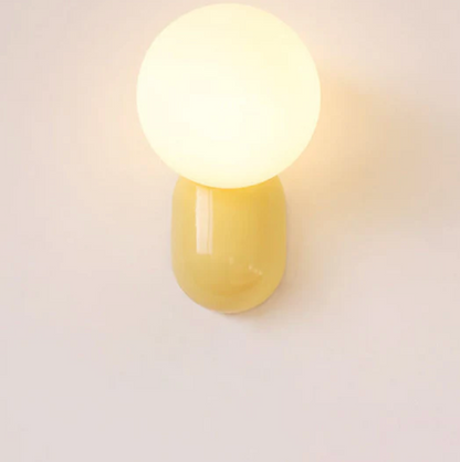 Nowoczesny kinkiet kula LED — designerska lampa ścienna, 5 kolorów | Norivo Norivo