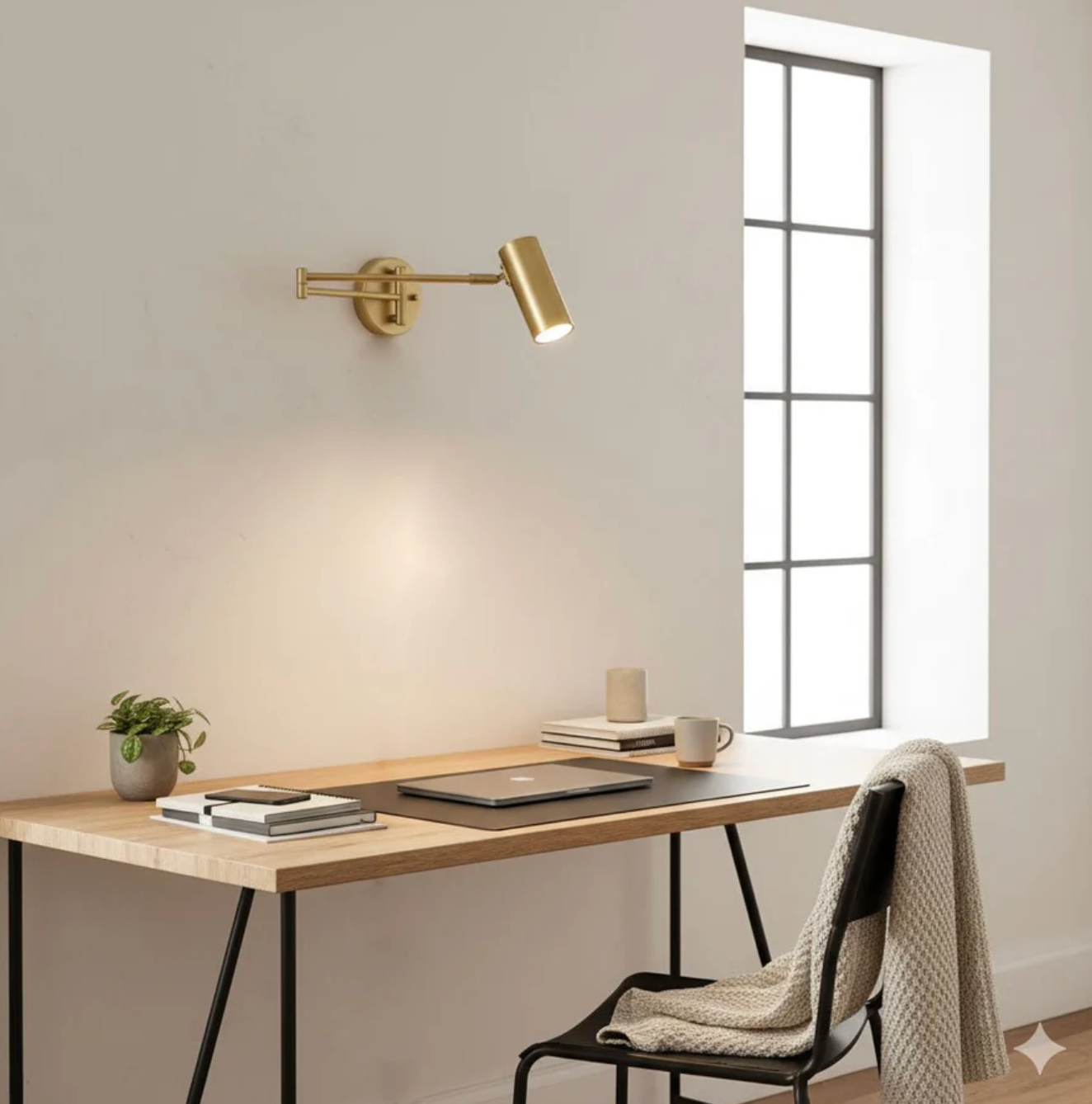 Nowoczesny kinkiet ścienny z regulowanym ramieniem — minimalistyczna lampa punktowa | Norivo Norivo