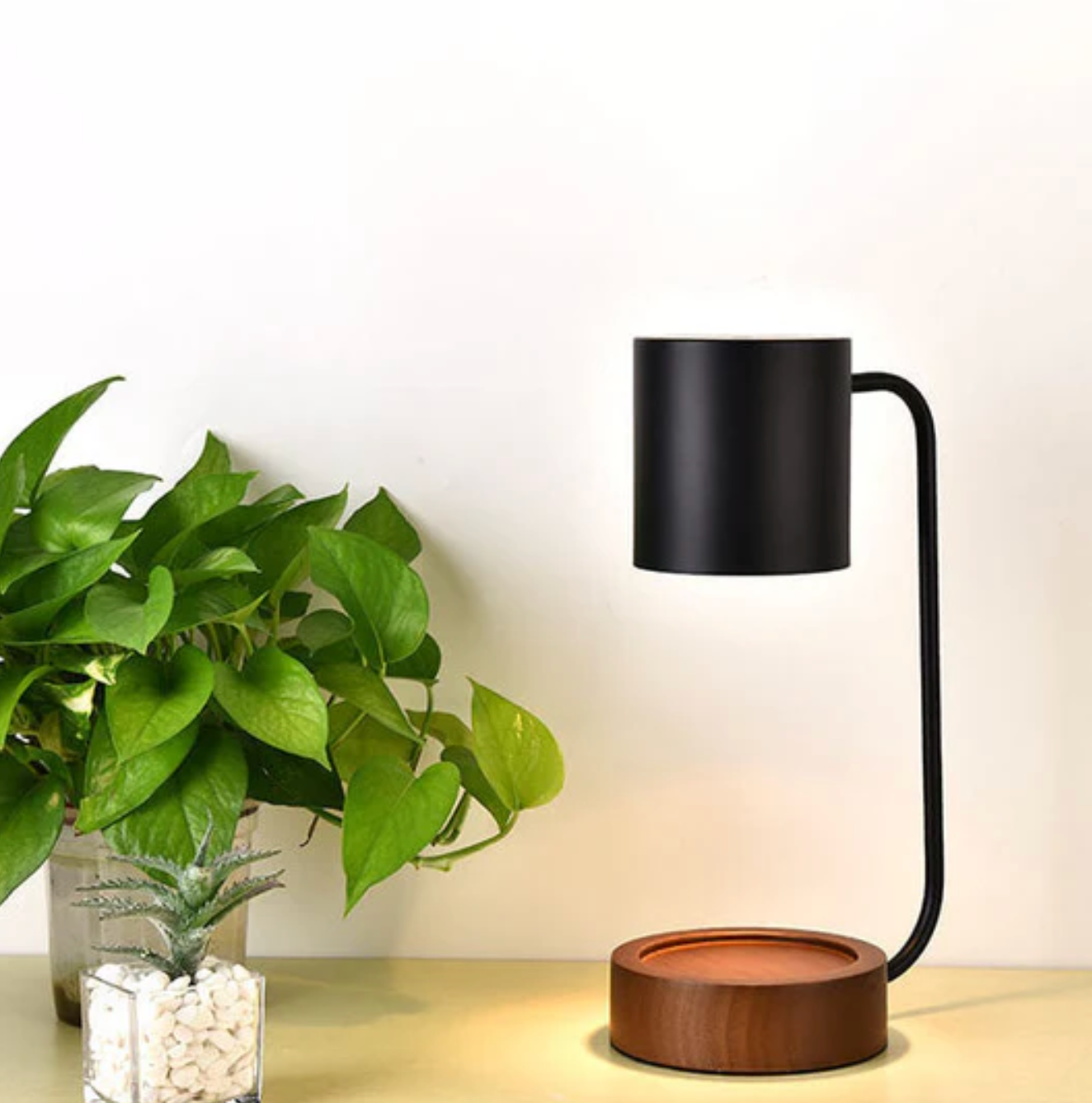 Lampa stołowa — bezpłomieniowy podgrzewacz świec, styl japoński | Norivo Norivo