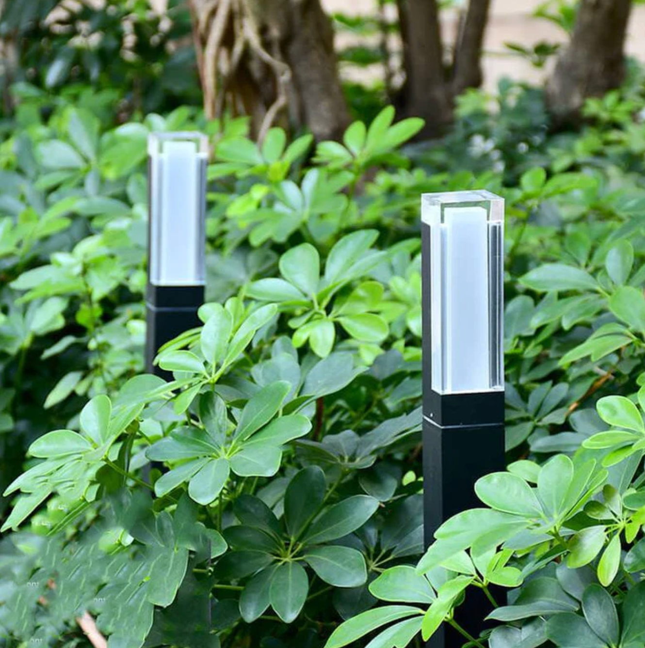 Nowoczesna lampa ogrodowa LED — wodoodporny słupek zewnętrzny, 2 rozmiary | Norivo Norivo