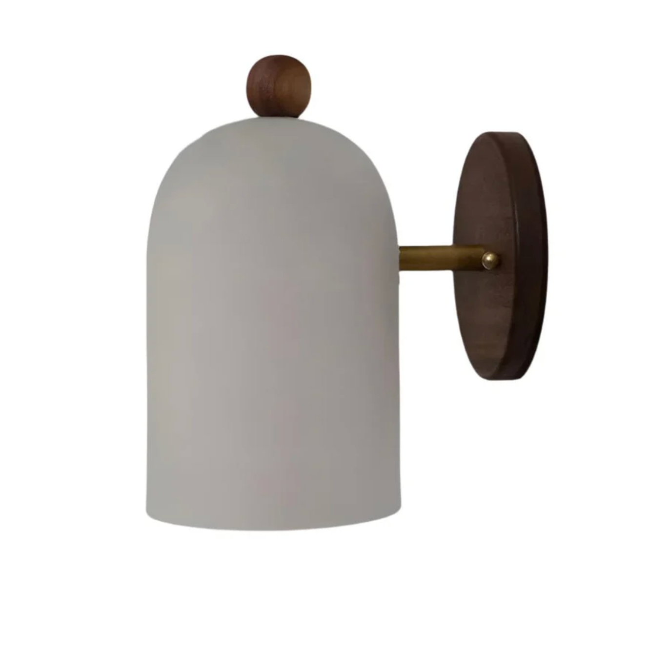Nowoczesny kinkiet ścienny z drewnianą podstawą — minimalistyczna lampa nordycka | Norivo Norivo