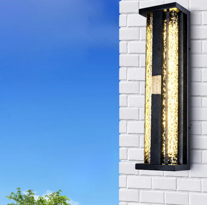 Lampa ścienna LED zewnętrzna — kinkiet elewacyjny ze stali i miedzi, 4 rozmiary | Norivo Norivo