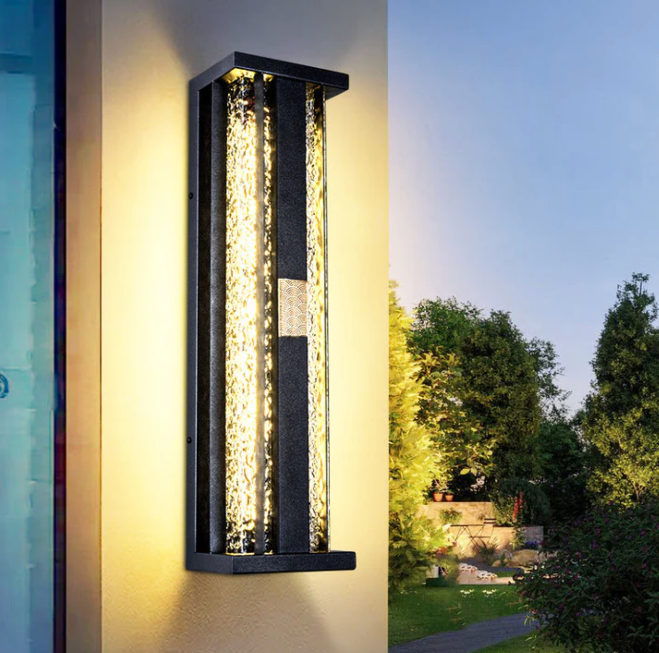 Lampa ścienna LED zewnętrzna — kinkiet elewacyjny ze stali i miedzi, 4 rozmiary | Norivo Norivo