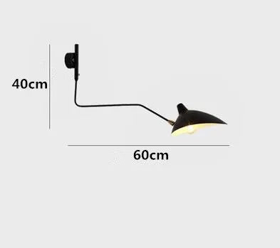 Designerska lampa ścienna z podwójnym ramieniem — regulowany kinkiet do salonu, biura i sypialni | Norivo Norivo