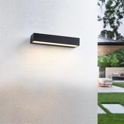 Nowoczesna lampa ścienna LED — minimalistyczne oświetlenie zewnętrzne IP65 | Norivo Norivo