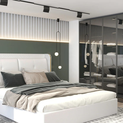 Lampa wisząca LED z kulistymi kloszami — minimalistyczny design | Norivo Norivo