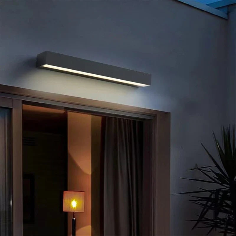Nowoczesna lampa ścienna LED — minimalistyczne oświetlenie zewnętrzne IP65 | Norivo Norivo
