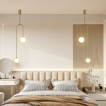 Lampa wisząca LED z kulistymi kloszami — minimalistyczny design | Norivo Norivo