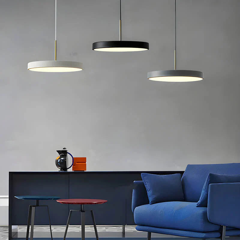 Okrągła lampa wisząca LED — jadalnia i salon | Norivo Norivo