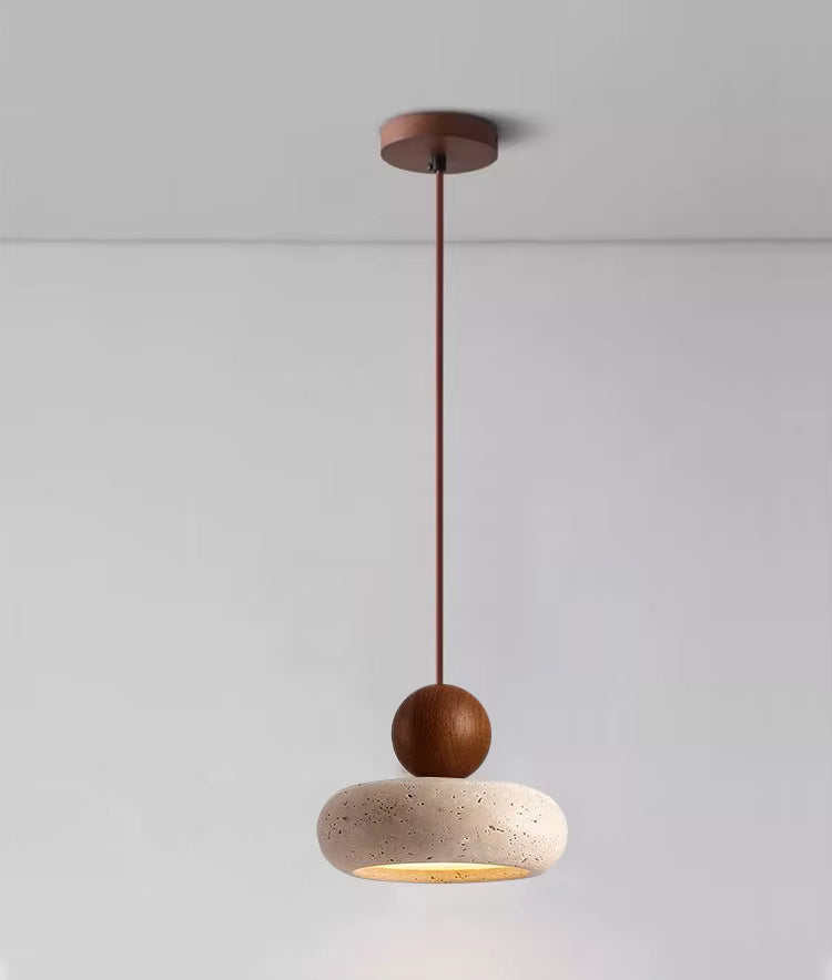 Lampa wisząca z kamienia — minimalistyczna lampa sufitowa dekoracyjna | Norivo Norivo