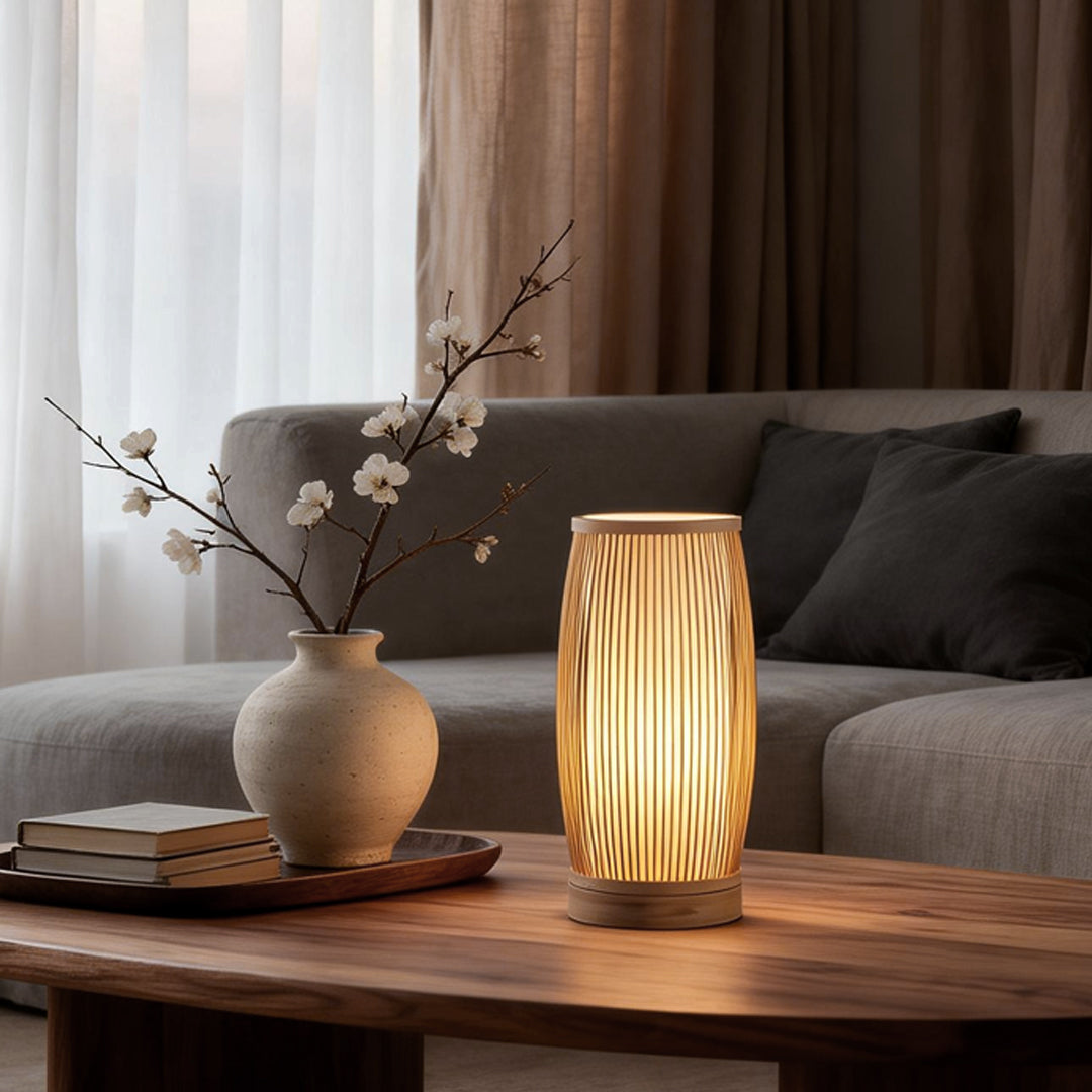 Lampa bambusowa japońska zdjęcie 7