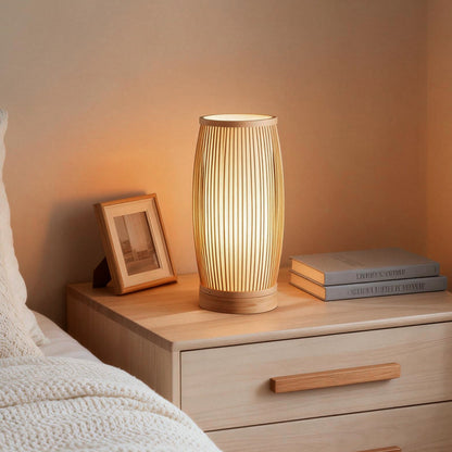 Lampa bambusowa japońska zdjęcie 8