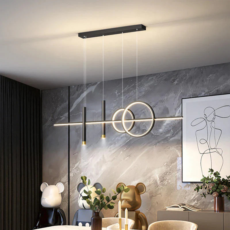 Lampa wisząca LED geometryczna — salon i jadalnia | Norivo Norivo