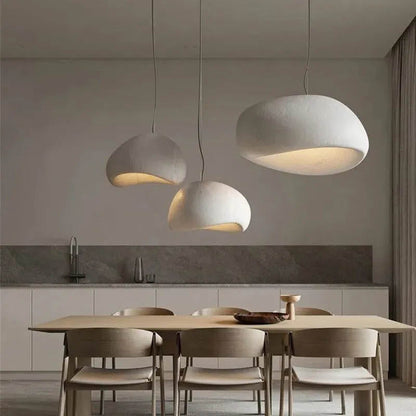 Lampa wisząca WABILUME — styl wabi-sabi, regulowana wysokość | Norivo Norivo