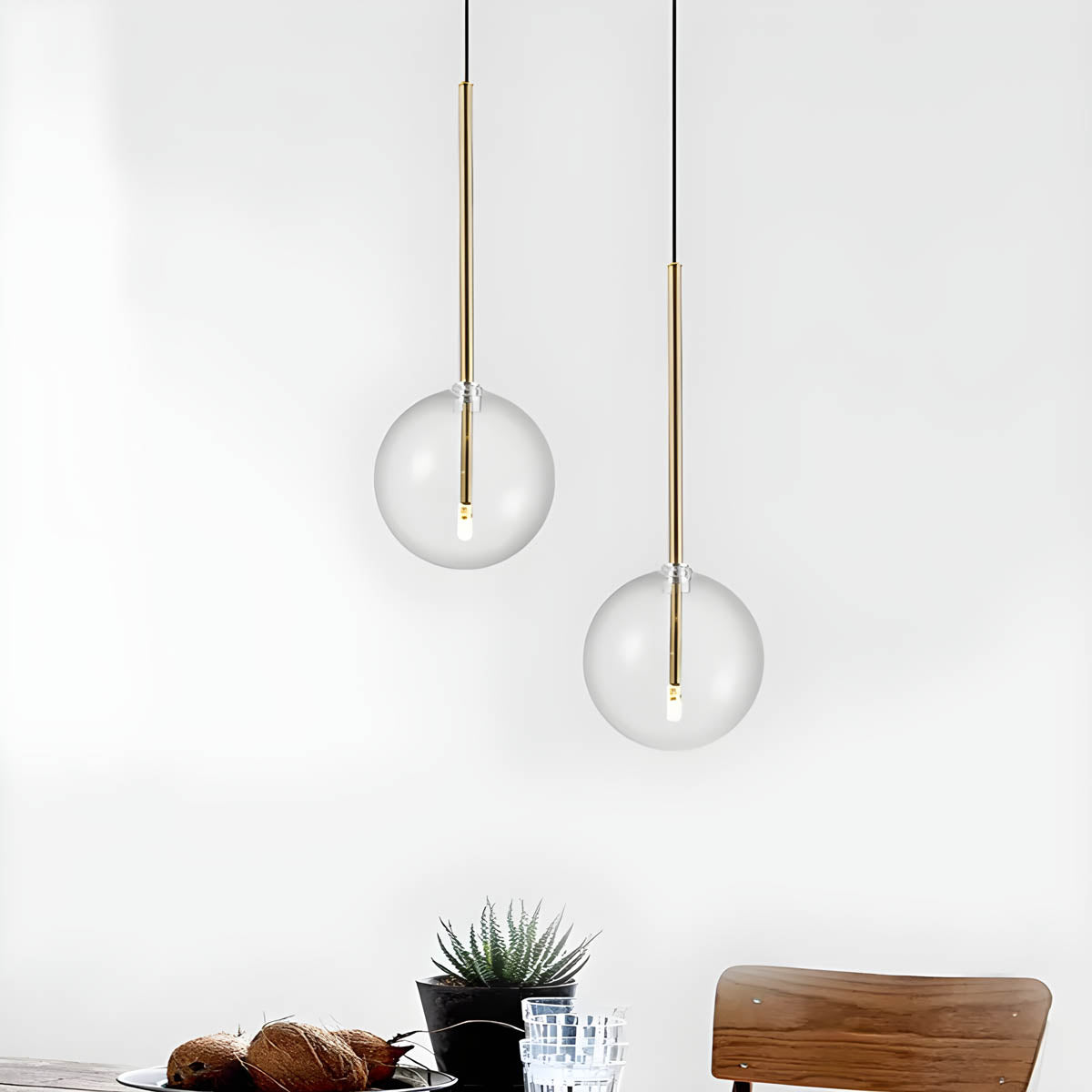 Lampa wisząca ORB — minimalistyczna kula szklana | Norivo Norivo
