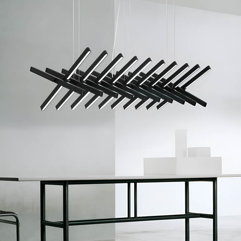 Lampa sufitowa FORMS — modułowy żyrandol z linii świetlnych kul LED | Norivo Norivo