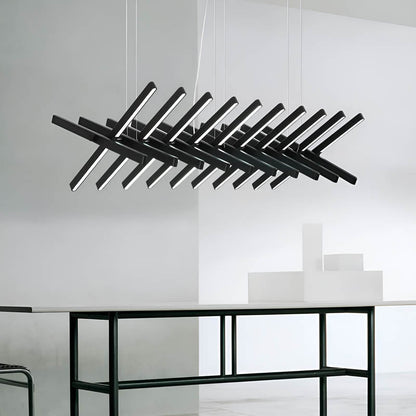 Lampa sufitowa FORMS — modułowy żyrandol z linii świetlnych kul LED | Norivo Norivo