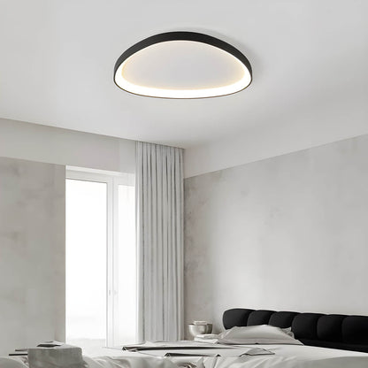 Plafon DEWY — okrągła, minimalistyczna lampa sufitowa, biała lub czarna | Norivo Norivo