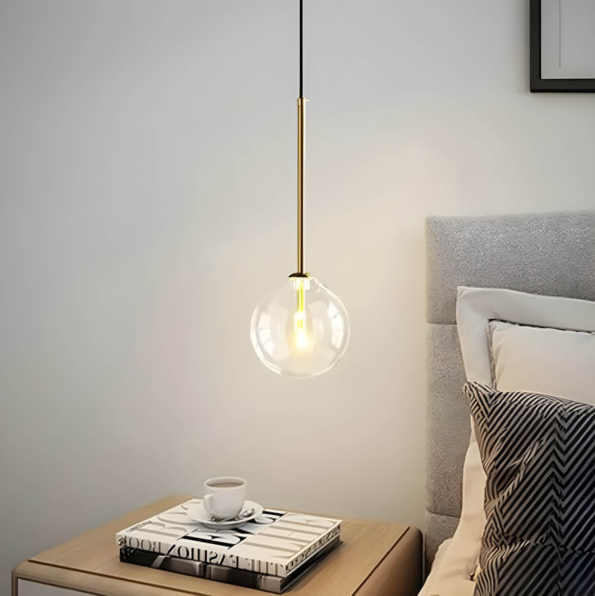 Lampa wisząca ORB — minimalistyczna kula szklana | Norivo Norivo
